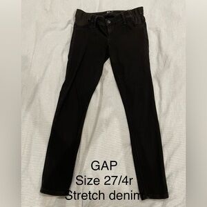 GAP Maternity Black Stretch Denim Skinny Jeans
